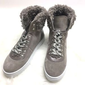Sam Edelman Luther Suede Faux Shearling High Top